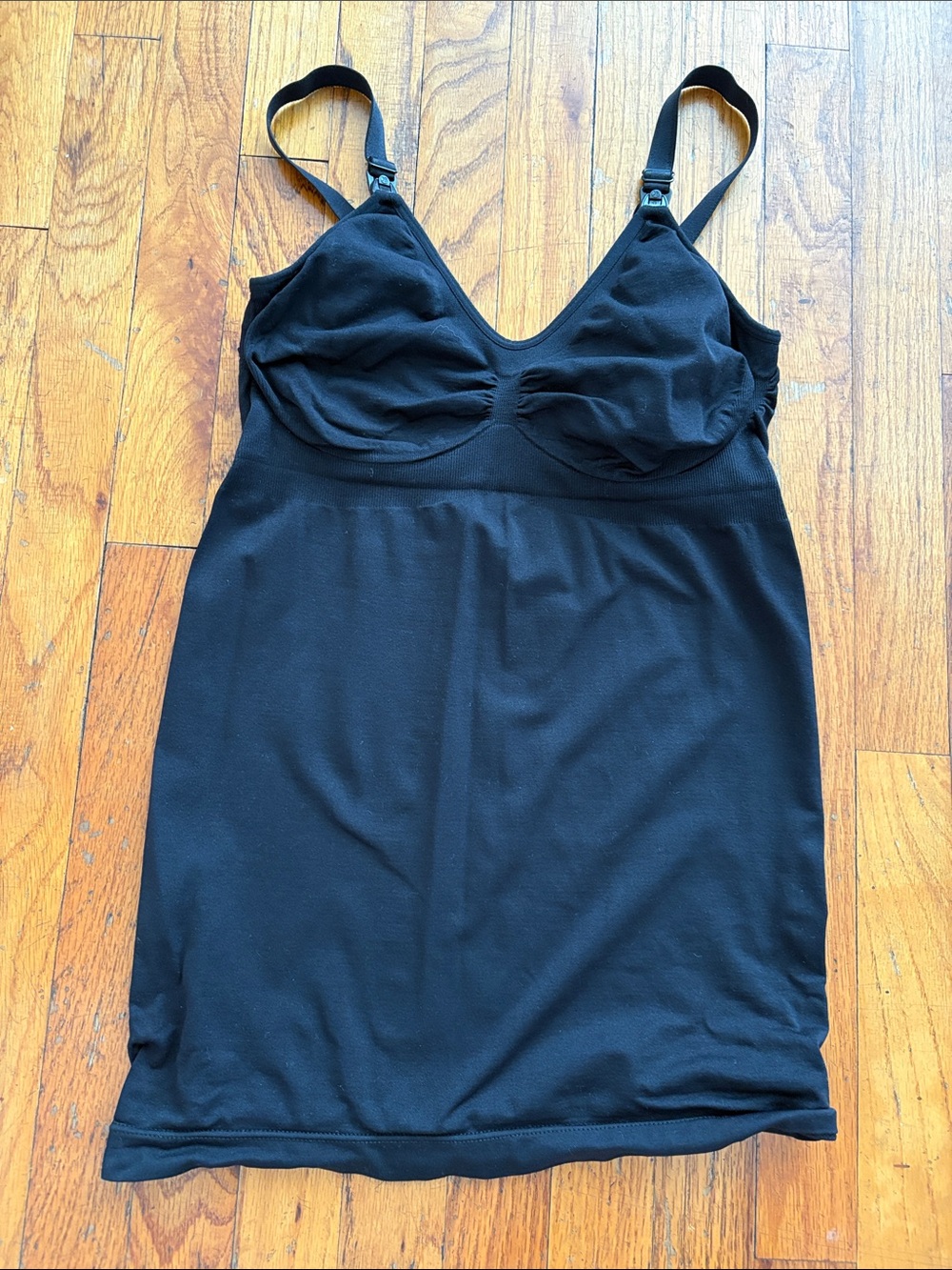 Kindred Bravely Black Nursing/Support Slip Dress